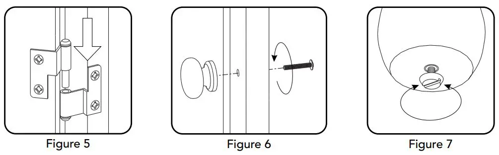 homestyles 5094-942 Kitchen Island Instruction Manual - Figure 5,6,7