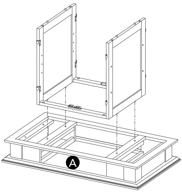 homestyles 5094-942 Kitchen Island Instruction Manual - Place Top (A) upside down on a soft cloth