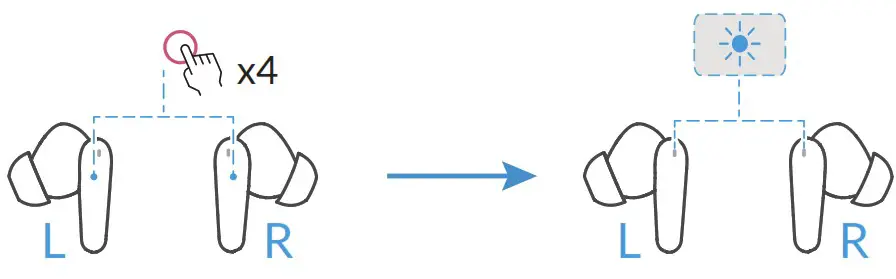 TCL MOVEAUDIO S180 True Wireless Earbuds - Reset the earbuds
