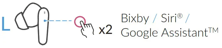 TCL MOVEAUDIO S180 True Wireless Earbuds - Voice assist feature