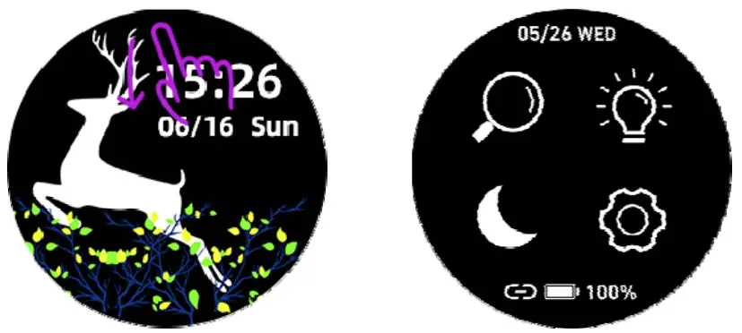 YAMAY SW022 Round Dial Smart Watch - Instruction 1