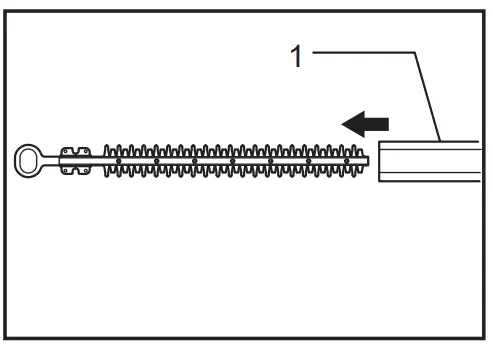 Installing the shear blade
