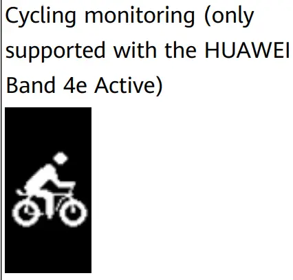 HUAWEI Band 4e Smart Watch -- Cycling