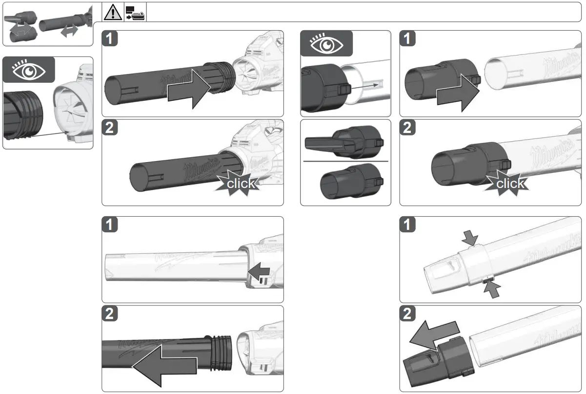 milwaukee M18 F2BL FUEL Dual Battery Blower 2 x 8.0Ah - Fig 4