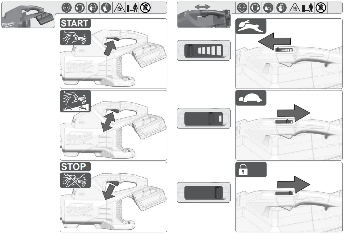 milwaukee M18 F2BL FUEL Dual Battery Blower 2 x 8.0Ah - Fig 5