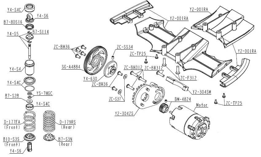 YOKOMO-YD-2ZX-1-10-2WD-RWD-Drift-Car-Kit-Red-82