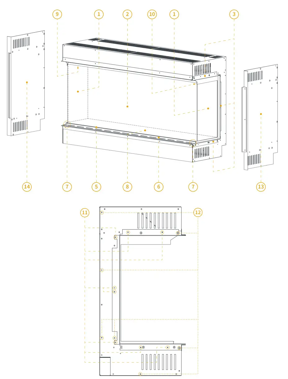 Element4 Electric Fires - Part List