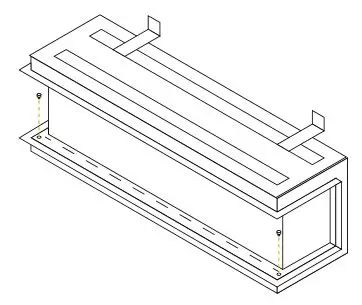 Element4 Electric Fires - Remove the two screws