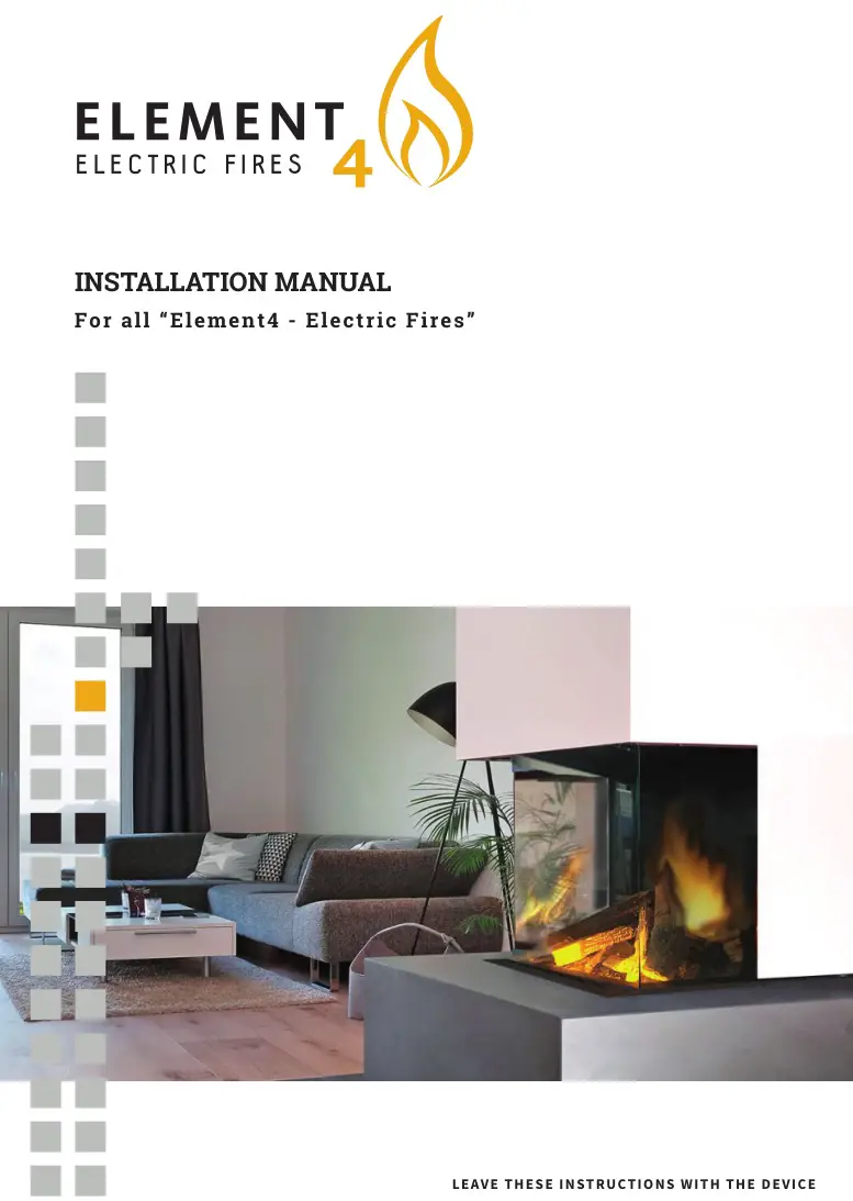 Element4 Electric Fires User Manual
