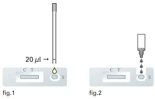 MEGACOR FASTest IgG Bovine - window of the test cassette