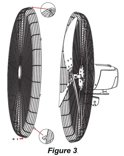 ventair WAL75 DC Wall Mounted Fan - ASSEMBLING YOUR FAN 7