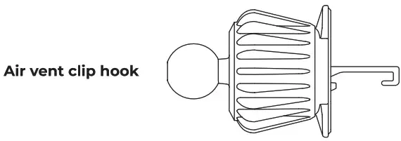 JOYROOM JR ZS341 Wireless Car Charger Holder - clip hook