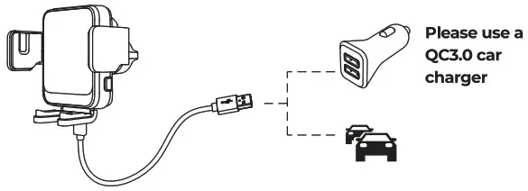 JOYROOM JR ZS341 Wireless Car Charger Holder - operation steps 4