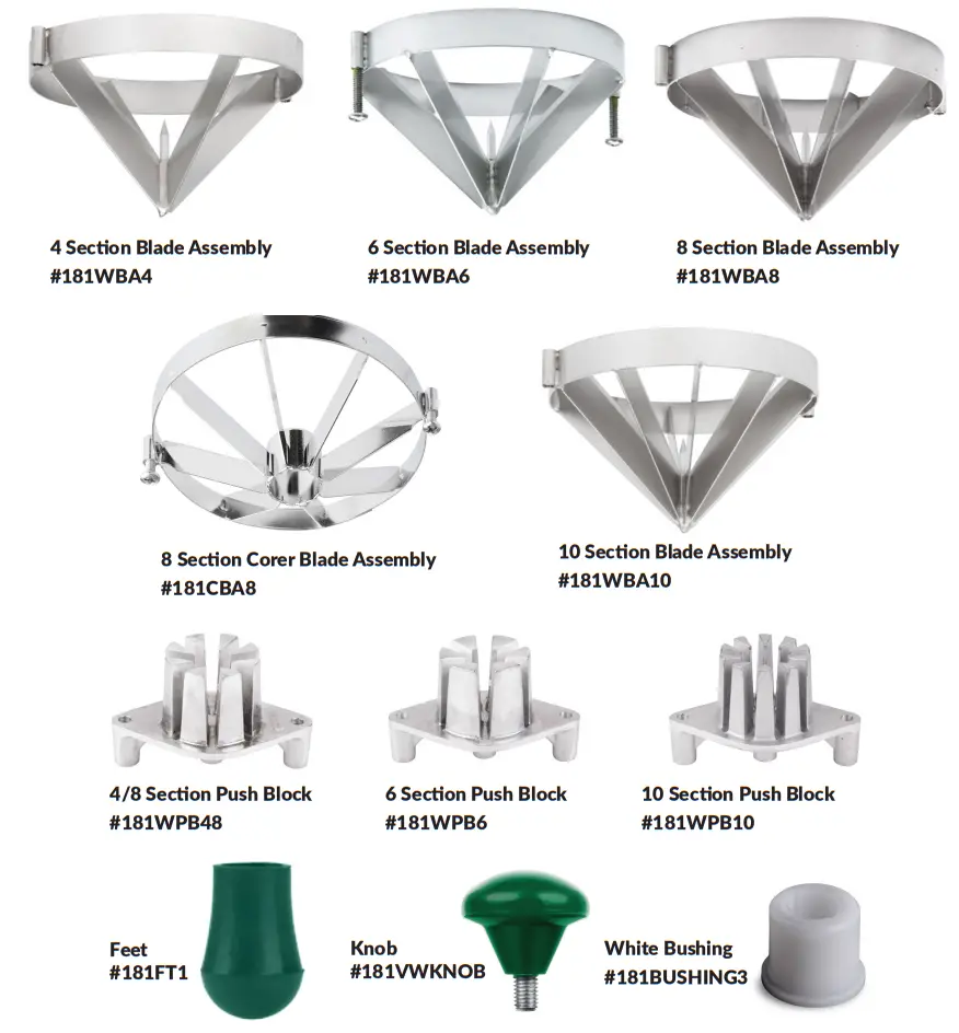 GARDE 181WEDGE4 Fruit and Vegetable Wedgers Apple Core - Part