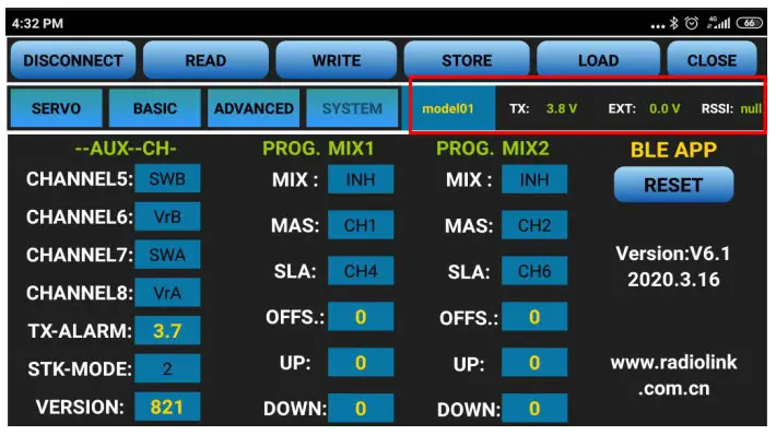 RadioLink RLKT081002 - reset 1