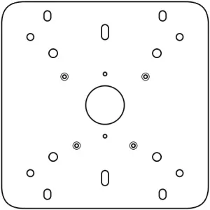 CB61 4K - Junction Box Adapter Mount Plate