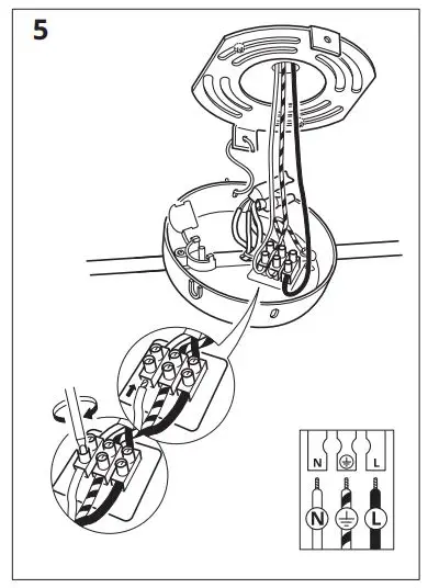 IKEA TIDIG Ceiling Spotlight with 5 Spots fig5