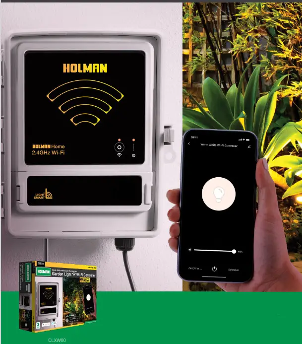 HOLMAN CLXW60 Warm White Wi-Fi Garden Light Controller