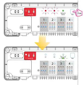 SALUS KL08RF 8 Zone Wiring Centre with 24V Switching - Factory reset