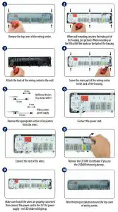 SALUS KL08RF 8 Zone Wiring Centre with 24V Switching - MOUNTING