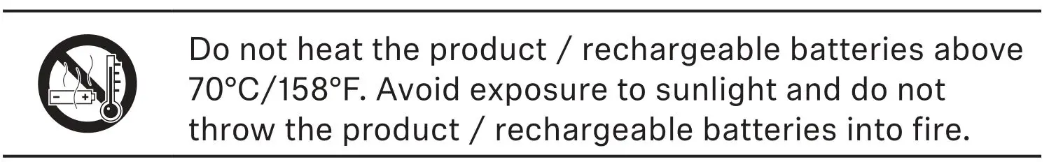 SENNHEISER CX True Wireless - Safety instructions for Lithium rechargeable batteries 2