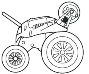 Huabo Smart Living Technology B2021A27 Toy RC Monster Spinning Car