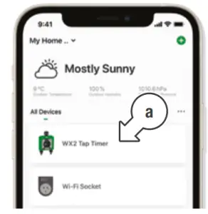 WX2 Tap Timer Status