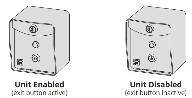 SECURITY BRANDS 14 RTE300 RTE 300 MHz Request to Exit Statio-button
