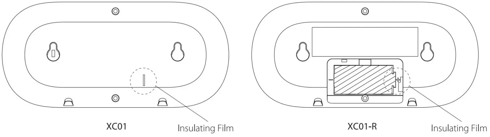X-SENSE XC01-R Carbon Monoxide Alarm - Insulating Film