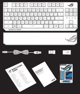 ASUS DKKBX807 Wireless Gaming Keyboard - Package Contents