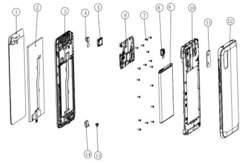 TECNO Mobile W5006S POP 5C Smartphone Instruction Manual Fig-1