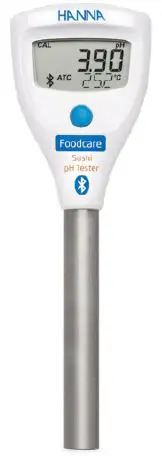 HANNA HI9810352 Wireless pH Tester for Sushi with Built-in Specialized Electrode Product