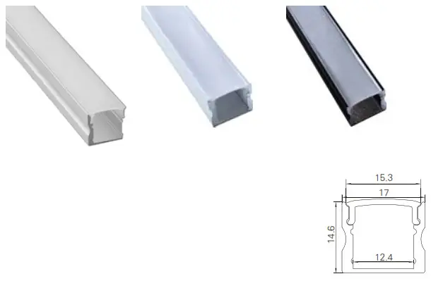 namron 3234681 LED Strip Instruction- ALUMINIUM PROFIL 3