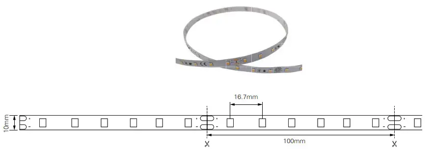 namron 3234681 LED Strip Instruction- LED STRIP 24V 20m 2700K IP20
