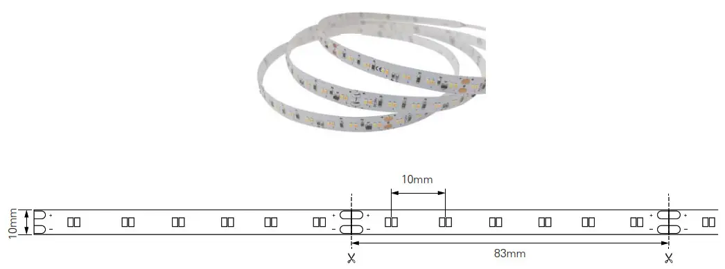 namron 3234681 LED Strip Instruction- LED STRIP 24V 5m WARMDIM