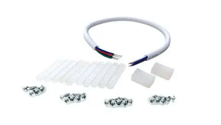 namron 3234681 LED Strip Instruction- Mounting clip and screw