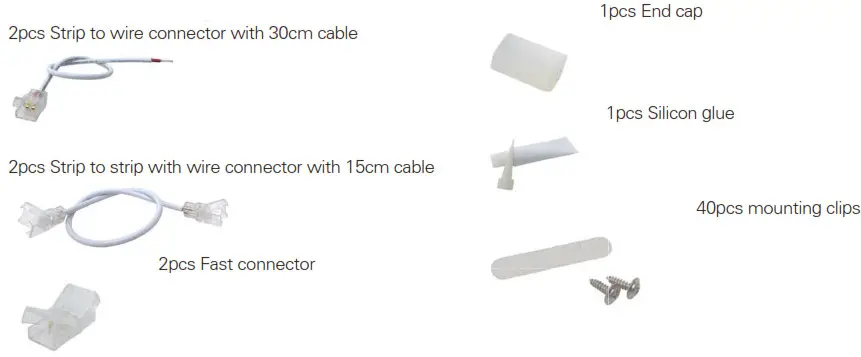 namron 3234681 LED Strip Instruction- cable