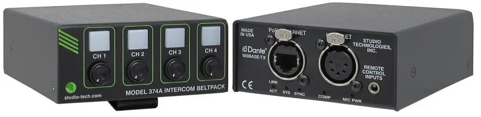 STUDIO TECHNOLOGIES Model 374A Intercom Beltpack - fig