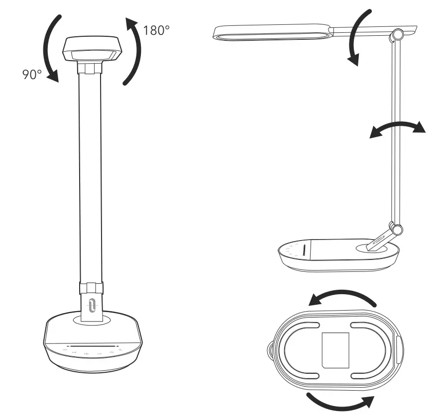 TROTRONICS TT-DL056 Flexible LED Desk Lamp - Structural Parts