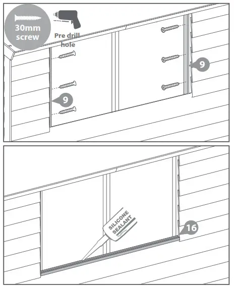 For the no window version go to step 11