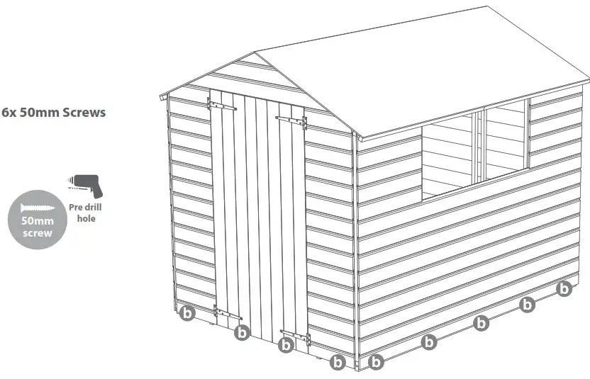 Mercia Garden OSB Apex - 16x 50mm Screws