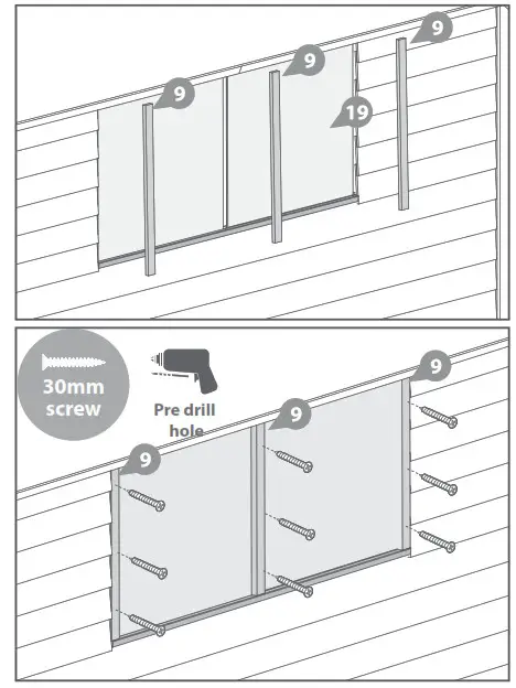 Mercia Garden OSB Apex - For the no window version go to step 11 .1