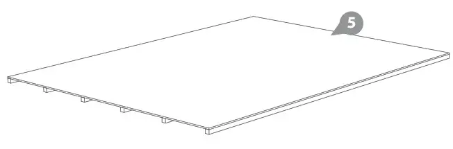 Mercia Garden OSB Apex - Place the floor on a firm