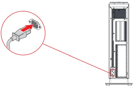 Connect the power cord