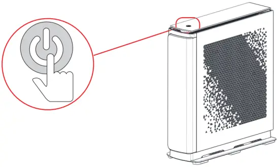 Press the power button