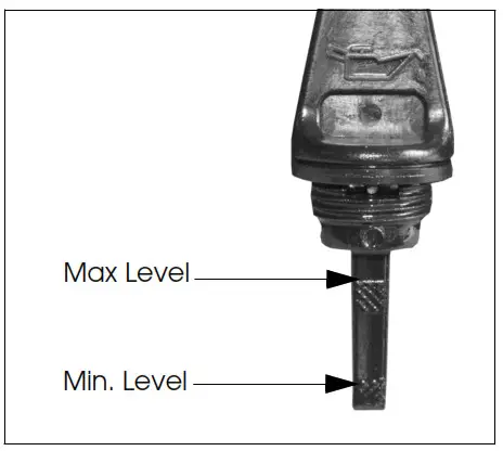 Clarke IG950D Leisure Inverter Petrol Generator - dipstick