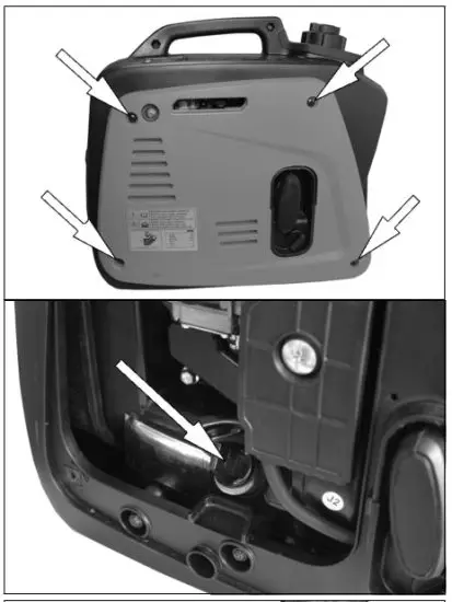 Clarke IG950D Leisure Inverter Petrol Generator - panel