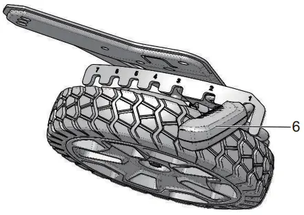 greenworksTOOLS LME455 48V 20-inch Self-Propelled Lawn Mower User Manual - SET THE CUTTING HEIGHT