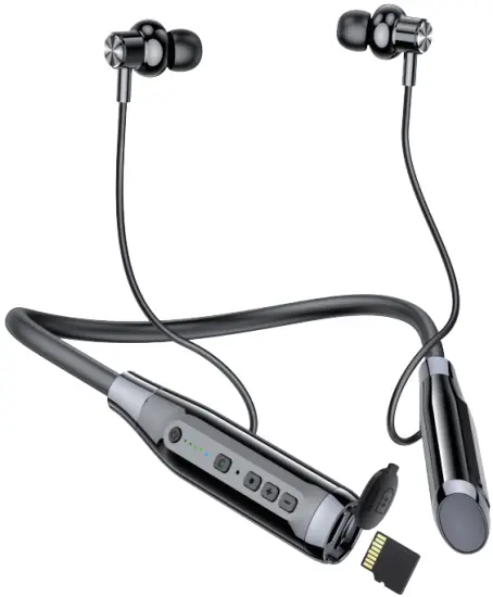 JOOM A12 Card Super Long Standby Neck Type Earphone