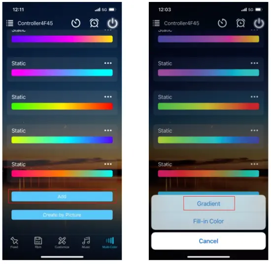 Raoping Ruhu Technology N272U RGB Light Strip Controller - app8